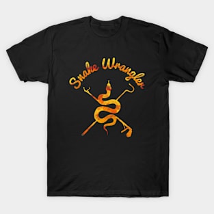 Snake Wrangler Fire Tie Dye Logo T-Shirt